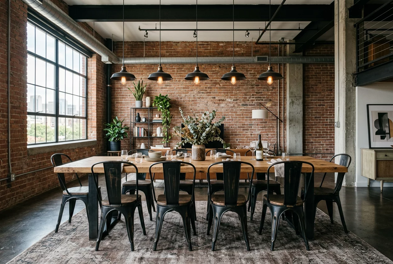 Industrial Style Dining Set